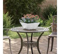 vidaXL Jardinier en métal Acier météo 35 x 35 x 15 cm Durable