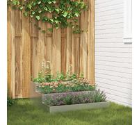 vidaXL Pot de jardin à deux niveaux 100x60x45 cm acier inoxydable