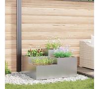 Jardinière Vidaxl 80x80x60 Cm En Acier Inoxydable