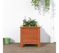 Cache-pot de jardin Brun cire 40 x 40 x 39 cm Pin massif vidaXL