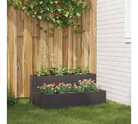 vidaXL Pot de Jardin à Deux Niveaux 100x60x45 cm Acier Inoxydable