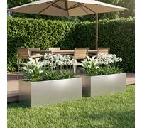 Cache-pot de jardin d'extérieur Boîte Jardinière balcon surélevé vidaXL vidaXL