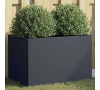 Jardinière argenté 62x40x39 cm acier inoxydable841599