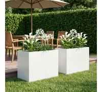 Cache-pot de jardin d'extérieur Boîte Jardinière balcon surélevé vidaXL vidaXL