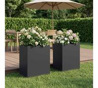 Cache-pot de jardin d'extérieur Boîte Jardinière balcon surélevé vidaXL vidaXL