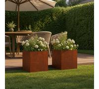 Cache-pot de jardin d'extérieur Boîte Jardinière balcon surélevé vidaXL vidaXL