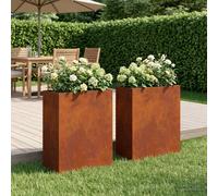 Cache-pot de jardin d'extérieur Boîte Jardinière balcon surélevé vidaXL vidaXL