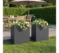 Cache-pot de jardin d'extérieur Boîte Jardinière balcon surélevé vidaXL vidaXL