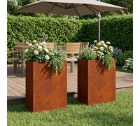 Cache-pot de jardin d'extérieur Boîte Jardinière balcon surélevé vidaXL vidaXL