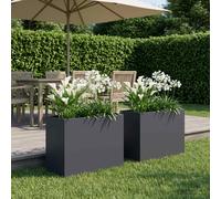 Cache-pot de jardin d'extérieur Boîte Jardinière balcon surélevé vidaXL vidaXL