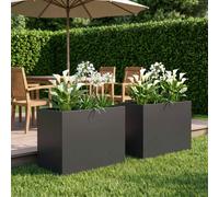 Cache-pot de jardin d'extérieur Boîte Jardinière balcon surélevé vidaXL vidaXL