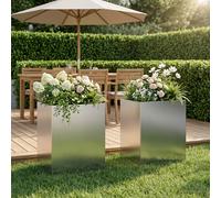 Cache-pot de jardin d'extérieur Boîte Jardinière balcon surélevé vidaXL vidaXL