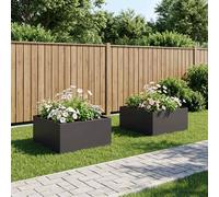 Cache-pot de jardin d'extérieur Boîte Jardinière balcon surélevé vidaXL vidaXL