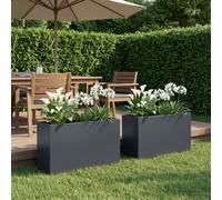 Cache-pot de jardin d'extérieur Boîte Jardinière balcon surélevé vidaXL vidaXL
