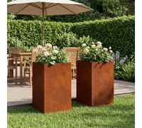 Cache-pot de jardin d'extérieur Boîte Jardinière balcon surélevé vidaXL vidaXL
