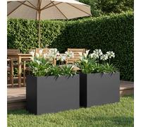 Cache-pot de jardin d'extérieur Boîte Jardinière balcon surélevé vidaXL vidaXL