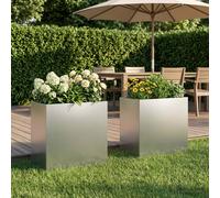 Cache-pot de jardin d'extérieur Boîte Jardinière balcon surélevé vidaXL vidaXL