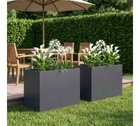 Cache-pot de jardin d'extérieur Boîte Jardinière balcon surélevé vidaXL vidaXL