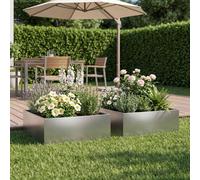 Cache-pot de jardin d'extérieur Boîte Jardinière balcon surélevé vidaXL vidaXL