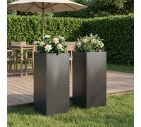 vidaXL Jardinière d'extérieur surélevée Acier Corten pour balcon - 2 pièces