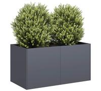 vidaXL Jardinière 200x40x40 cm - Acier inoxydable, bac à plantes surélevé