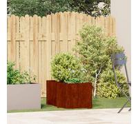 Cache-pot de jardin d'extérieur rectangulaire moderne Boîte à plantes vidaXL vid