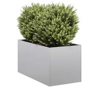 Cache-pot de jardin d'extérieur rectangulaire moderne Boîte à plantes vidaXL vid