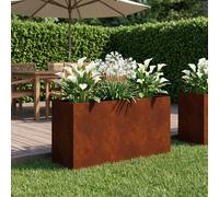 Cache-pot de jardin d'extérieur rectangulaire moderne Boîte à plantes vidaXL vid