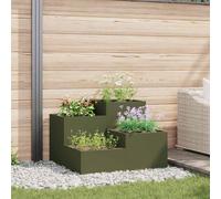 Cache-pot de jardin Métal Décoration d'extérieur Rectangulaire moderne vidaXL vi
