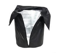 Cache-pot de protection hivernal, cache-pot de fleurs noir, protège vos plantes du gel et des basses températures, pour la plupart des types de plantes en pot, 65 x 70 cm