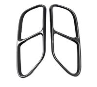 Cache-Pot D'éChappement ArrièRe De Voiture Pour Audi Pour A4 B9 2019 Couvercles De Garniture De Silencieux D'échappement Arrière De Voiture(Black)