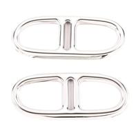 Cache-Pot D'éChappement ArrièRe De Voiture Pour Mercedes Benz Pour GLA H247 4WD 20-21 Voiture Arrière Silencieux D'échappement Tuyau De Queue Garniture Décorative(Silver)