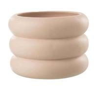 Cache-Pot Déco en Ciment ""Ring"" 22cm Beige