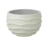 Cache-Pot Déco en Ciment "Roca" 38cm Blanc