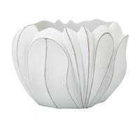 Cache-Pot Déco en Résine "Gardy" 34cm Blanc
