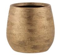 Cache-Pot Déco ""Irrégulier Rugueux"" 23cm Or