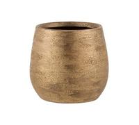 Cache-Pot Déco ""Irrégulier Rugueux"" 23cm Or