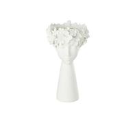 Cache-Pot Déco "Tête" 40cm Blanc