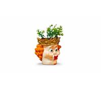 Cache-Pot décoratif en Forme de Reine avec Couronne dorée