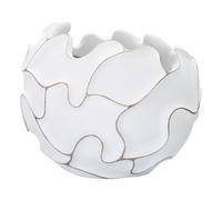 Cache-Pot Design en Relief "Lines" 44cm Blanc