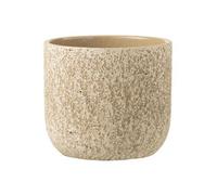 Cache-Pot - J-LINE - Rugueux - Beige - Céramique - D. 22cm H. 20cm