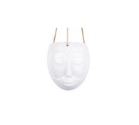 Present Time - Cache-pot design suspendu Mask - H. 21 cm - Blanc - Mask Blanc G