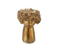 Cache-Pot Design Visage "Nebu" 27cm Or G