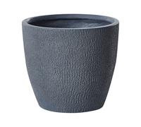 Cache-Pot d'Extérieur Ovale 46 x 46 x 46 cm en Fibre d'Argile Gris Kannia