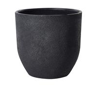 Cache-Pot d'Extérieur Ovale 55 x 55 x 53 cm en Fibre d'Argile Gris Foncé Kannia