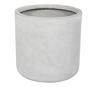 Cache-Pot d'Extérieur Rond 34 x 34 x 33 cm en Fibre d'Argile Gris Messene