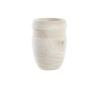 Pot de fleurs DKD Home Decor marron naturel à carreaux boho 15 x 15 x 20 cm