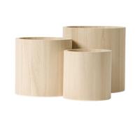 Cache-pot en bois 3 pièces