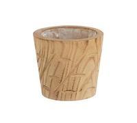 Cache-pot en bois naturel 15 cm
