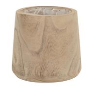 Cache-Pot en Bois ""Wave"" 21cm Naturel